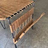 Rattan wicker side table