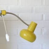 Space Age style lamp / Vintage yellow bookshelf light / Mid-century modern