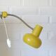Space Age style lamp / Vintage yellow bookshelf light / Mid-century modern