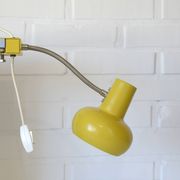 Lampe style Space Age / Lampe de bibliothèque jaune vintage / Style moderne du milieu du siècle