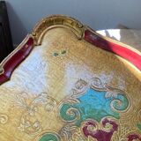 Large Florentine wooden tray
