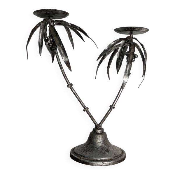 Magnifique bougeoir vintage Hollywood Regency