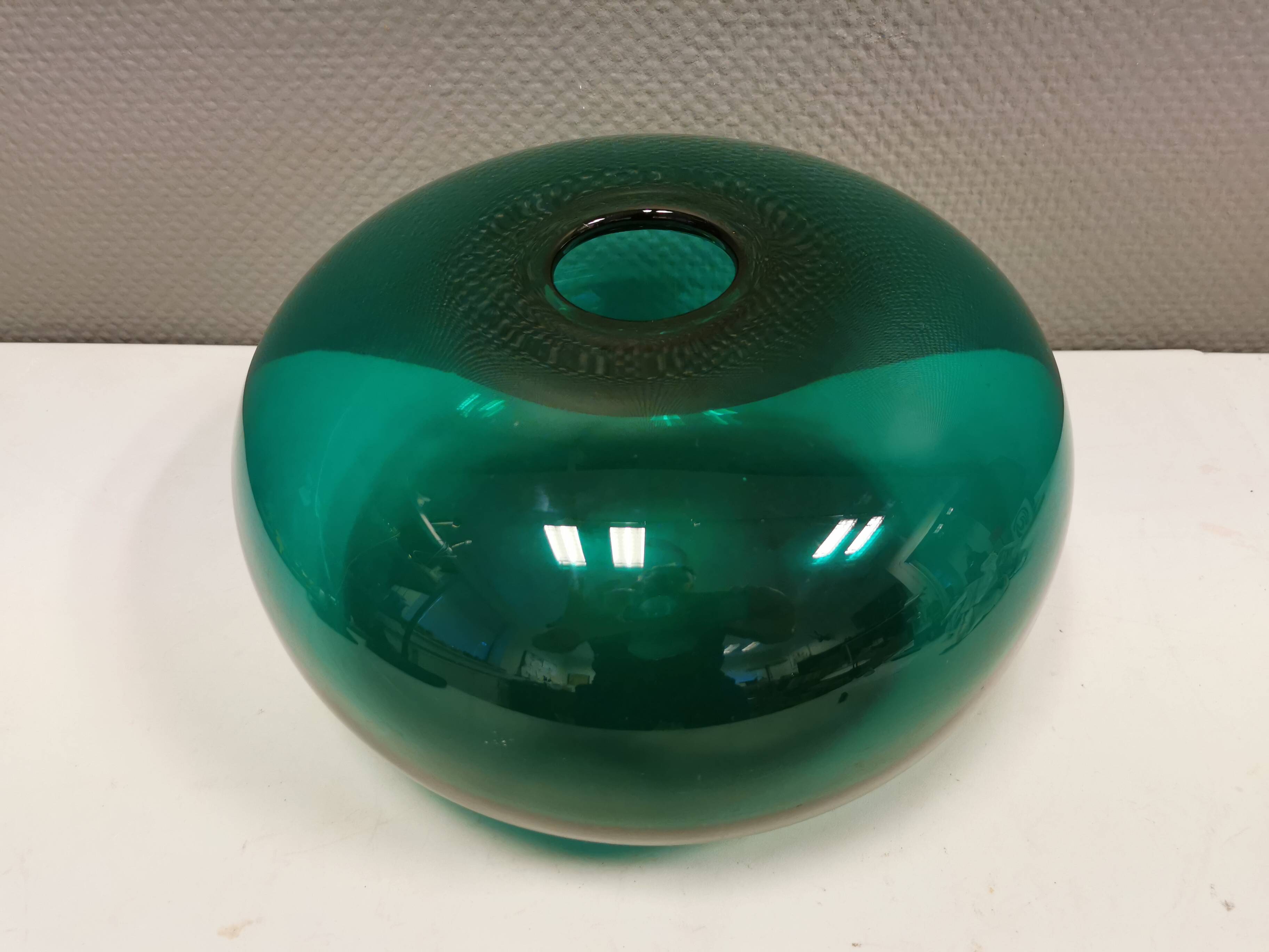 Vintage emerald green vase from Swedish Ikea 1990s.