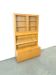 Tall LP display cabinet with glass doors and magazine shelf from Sweden