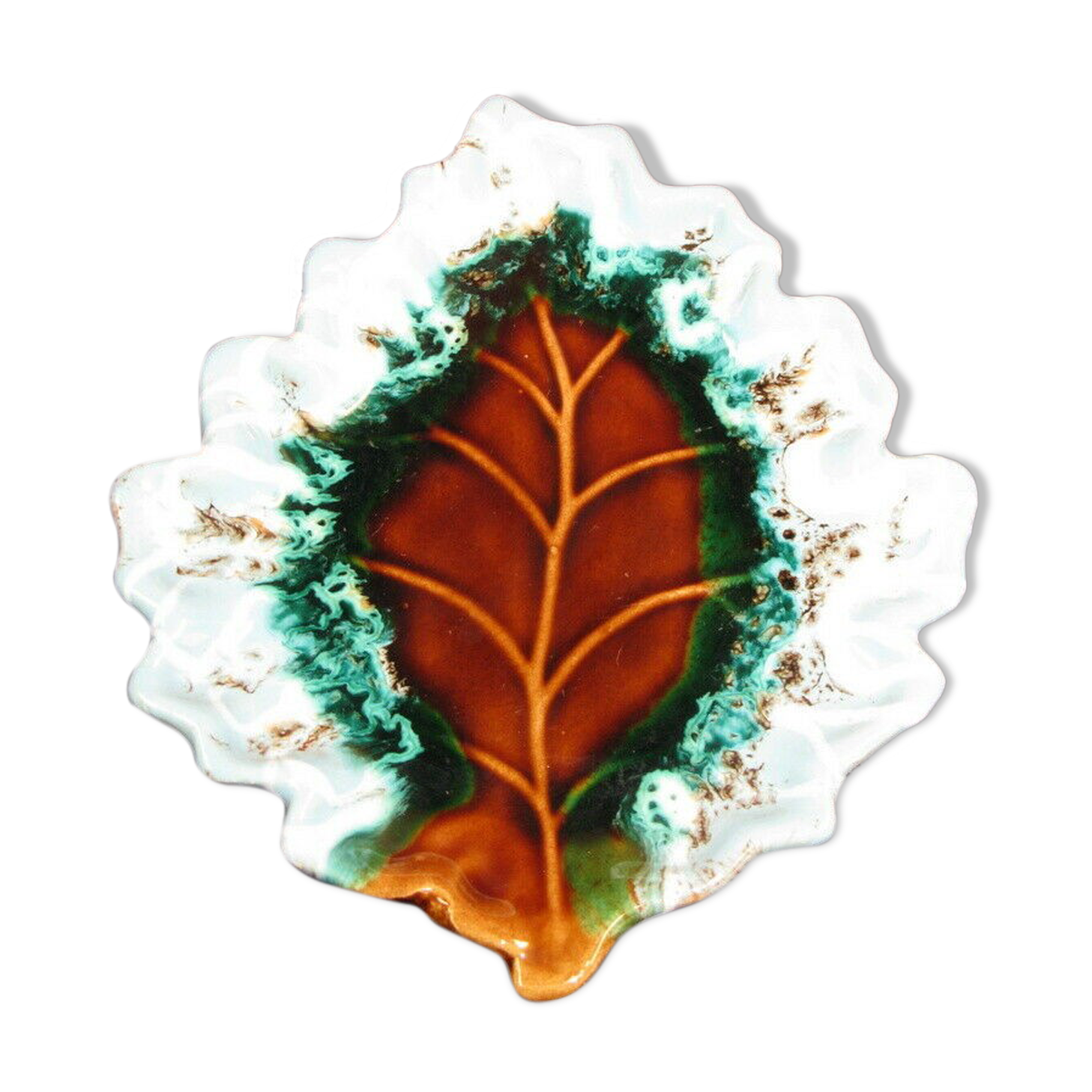 Empty pocket cup ashtray Leaf sign fpp vallauris