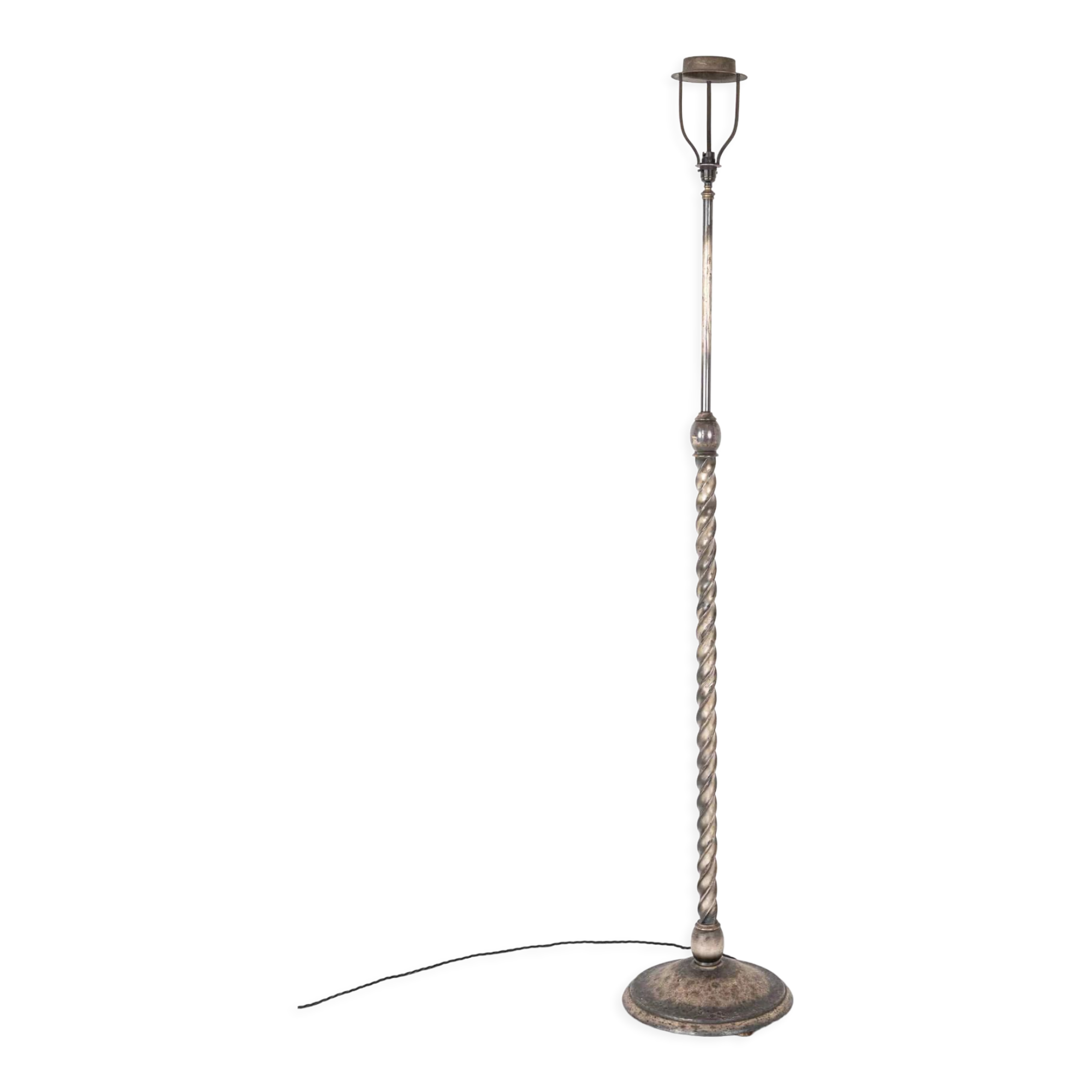 Silver plated Gec standard floor lamp