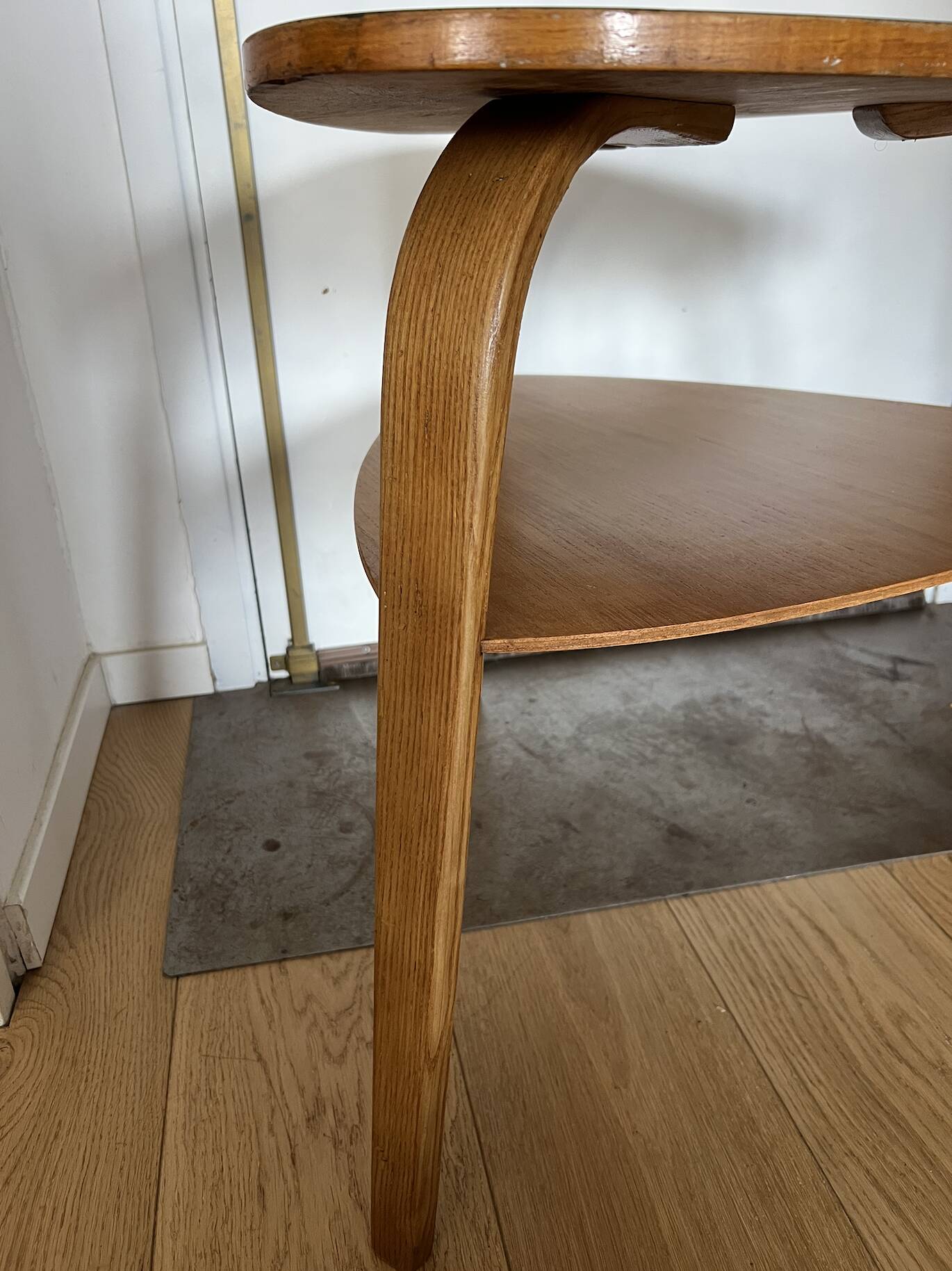 Hugues Steiner side table 1950/1960 bow-wood