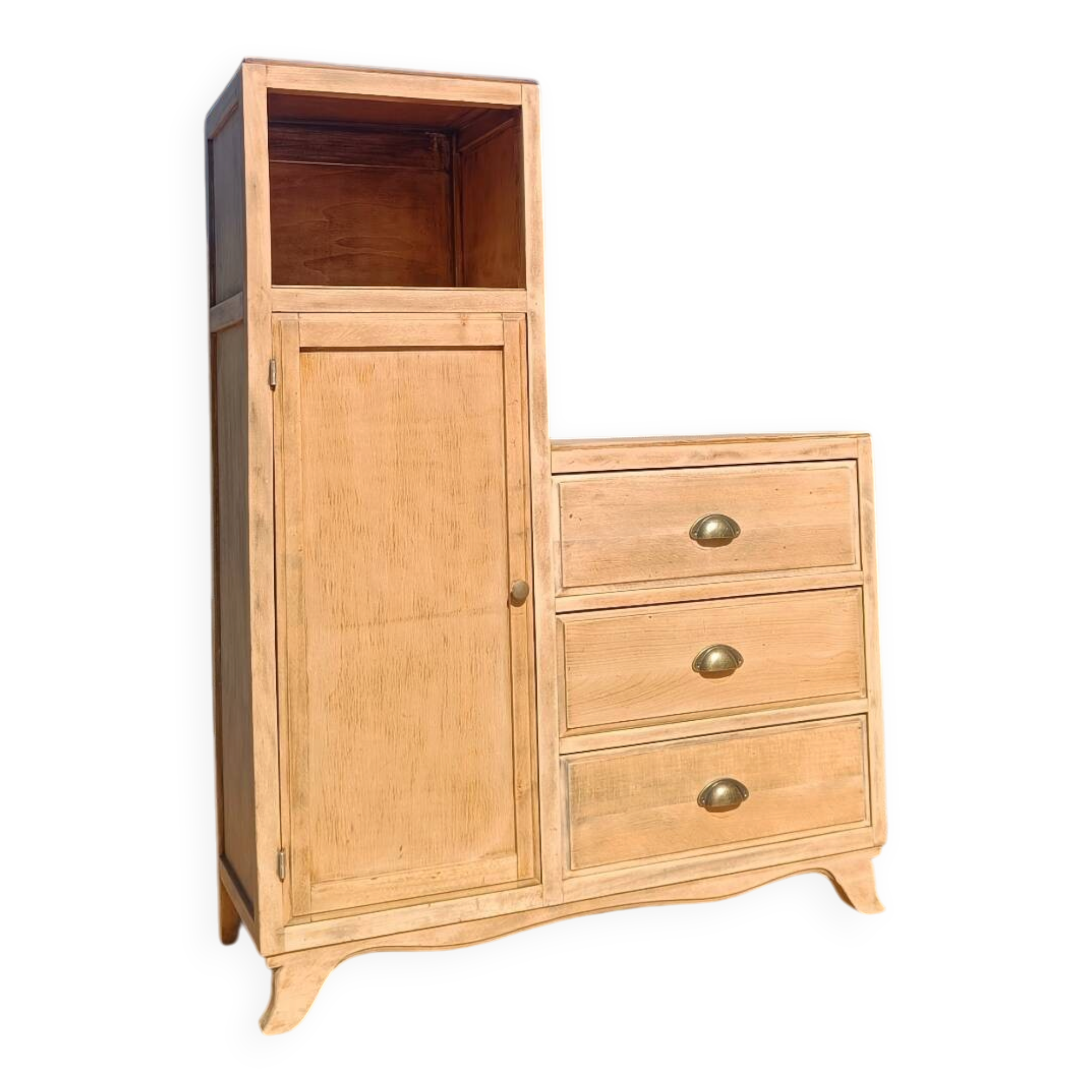 Handcrafted asymmetrical wooden furniture