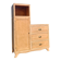 Handcrafted asymmetrical wooden furniture