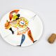 Assiette au guerrier antique — Roger Capron, Vallauris, vers 1955–1960