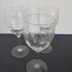 3 verres anciens guilloches années 20