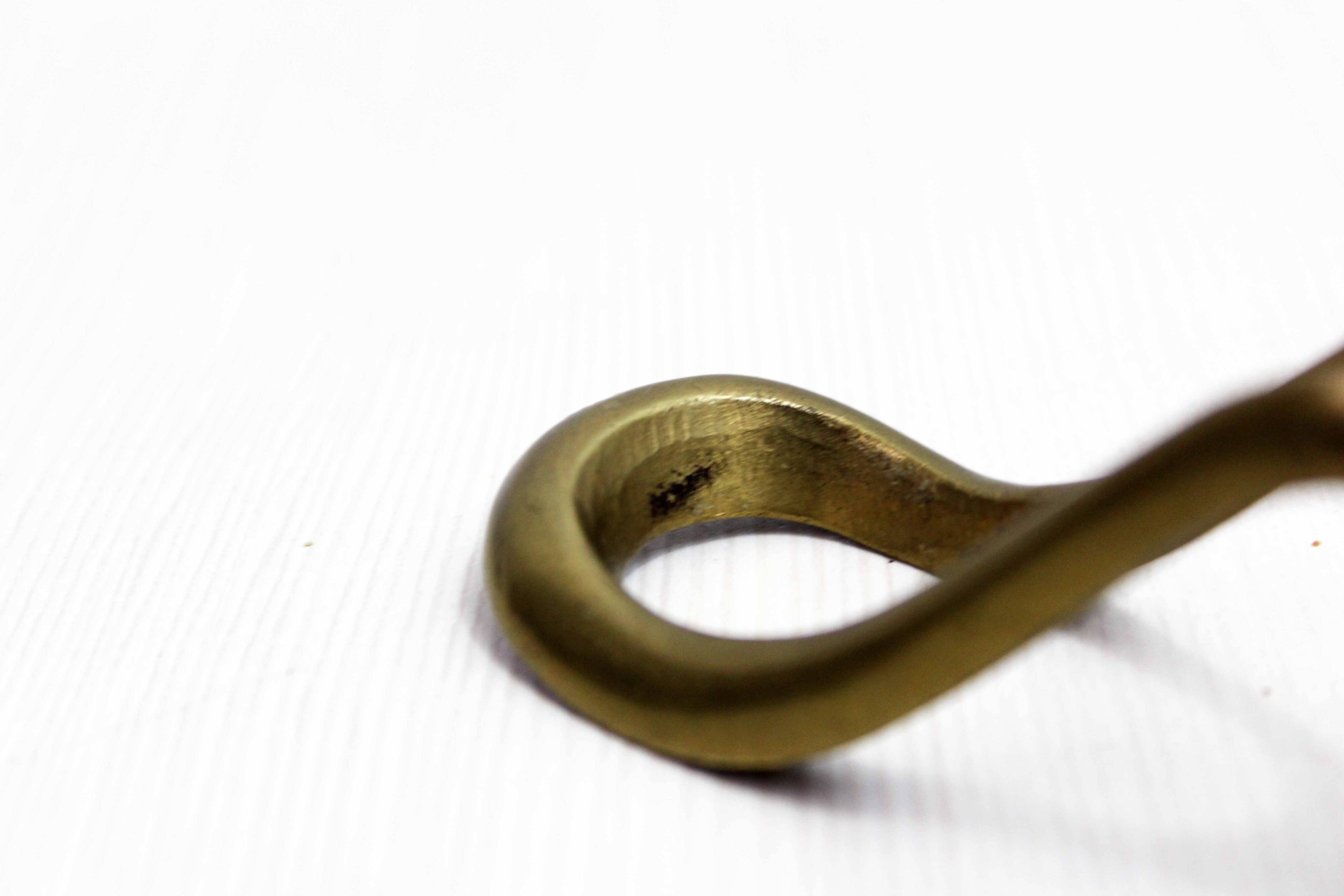 Vintage brass pipe holder