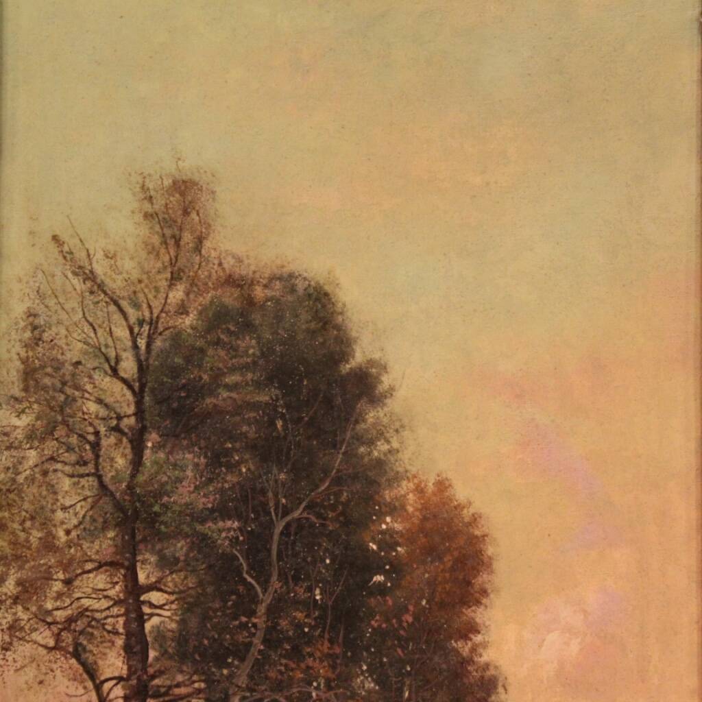 Signed Marko painting Impressionist landscape from the 19th century