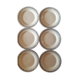 Lot de 6 assiettes plates en Terre