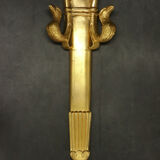 Pair of sconces with quiver and eagle heads style Restoration of the nineteenth