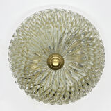 Large ice glass ceiling lamp, Massive, Germany, 1970s