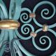 Pair of wrought iron wall sconces by Gilbert Poillerat, 1940