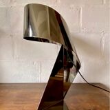 Ribbon salon lamp design Claire Norcross limited edition chrome brown