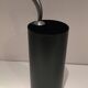 "Golf" umbrella stand in black plastic and chrome