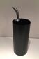 Porte-parapluie "Golf" en plastique noir et chrome