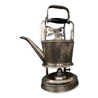 Samovar en métal argenté 1900 Art Nouveau Arts and Crafts GBN XXe