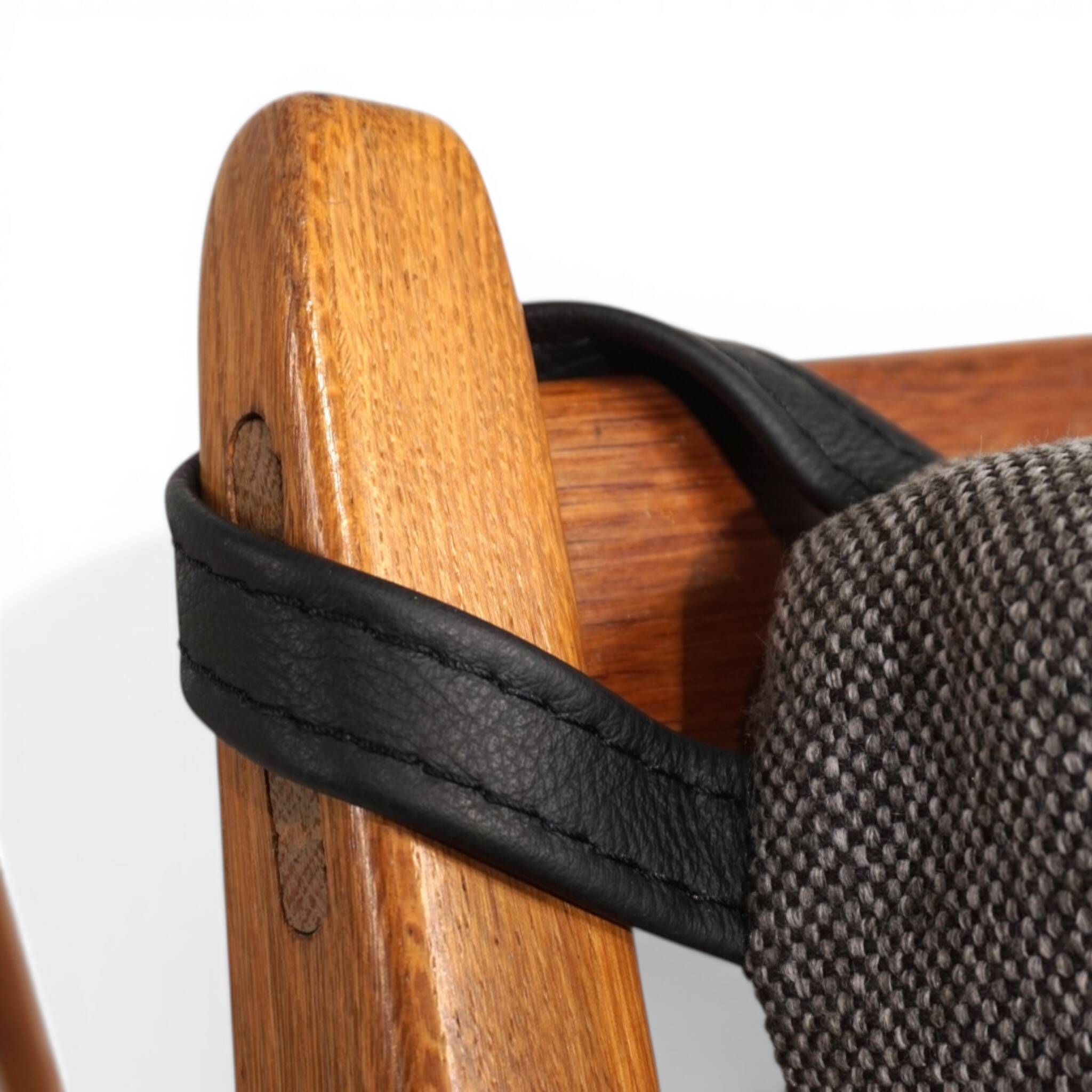 Hunting Chair lounge chair with ottoman by Heinz Heger for PGH Erzgebirgisc