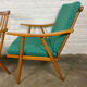 Paire de fauteuils boomerang par Ton 1960
