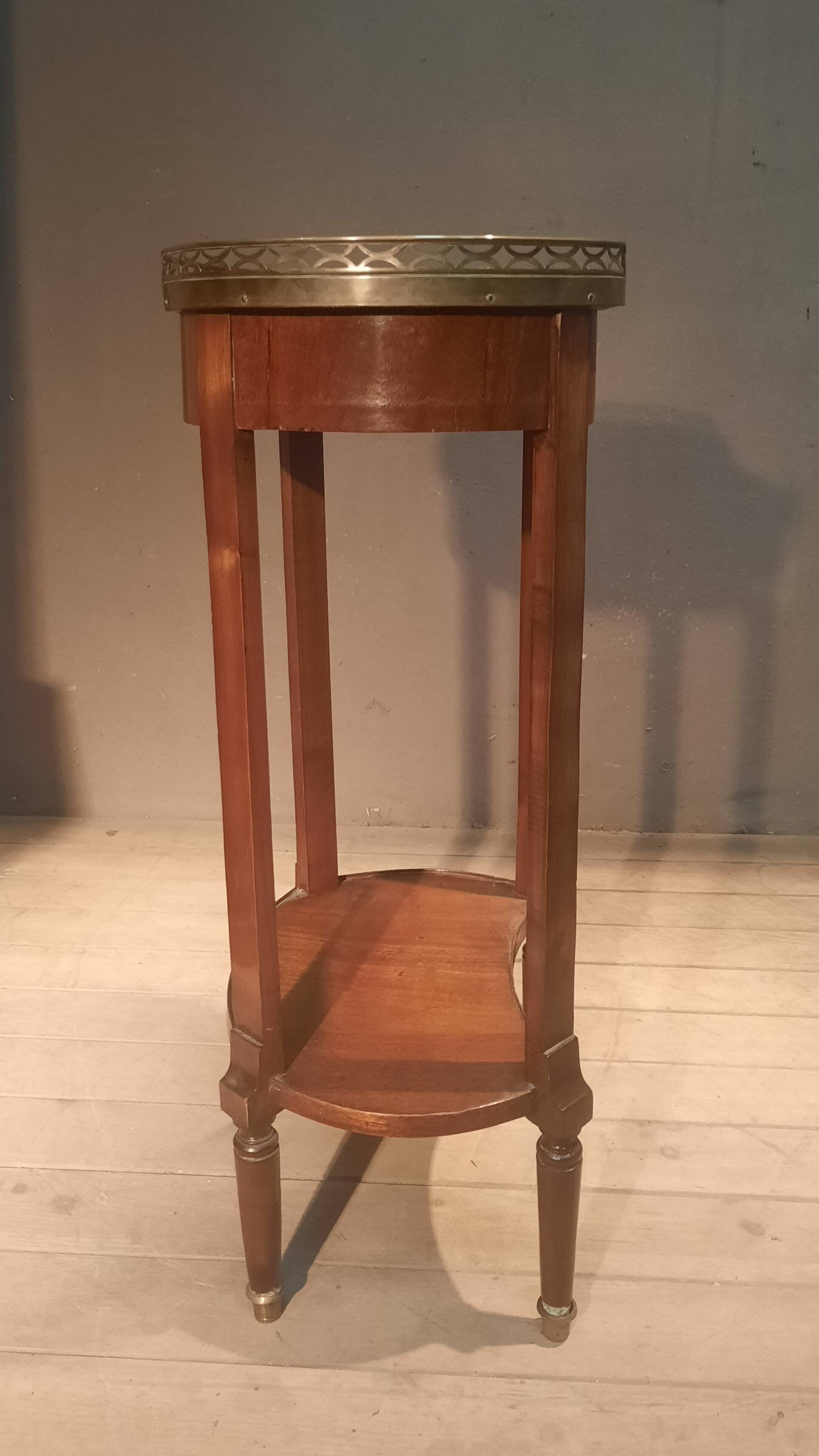 Louis XVI style marble top side table