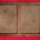 Oil On Ancient Canvas Bouquet De Roses