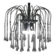 Lustre cascade avec gouttes de murano c1970