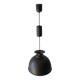 Brushed metal pendant lamp with a bronze appearance, 1970s, Germany