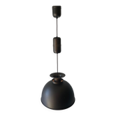 Brushed metal pendant lamp with a bronze appearance, 1970s, Germany