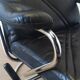 Scandinavian design leather armchair 70s