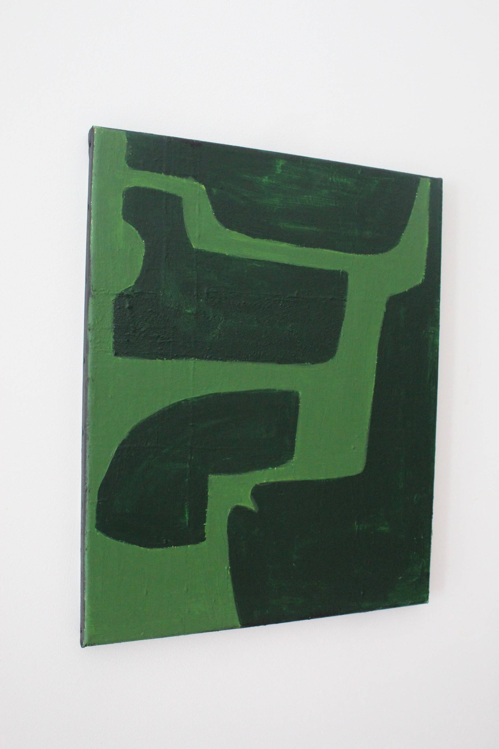 Green organic abstract 100x80cm by Bodasca