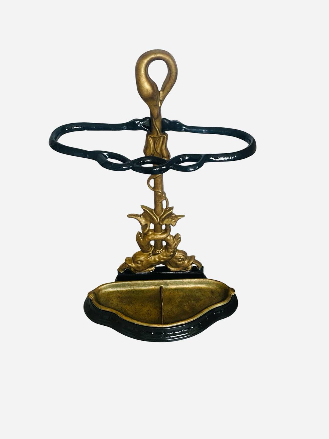 Art Nouveau cast iron umbrella stand