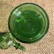 Carafe vintage en vert teinté