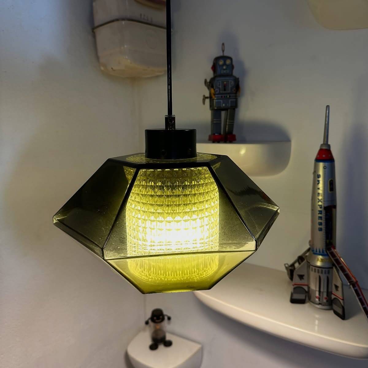 “Diamond” pendant lights by Carl Faguerlund, 1970