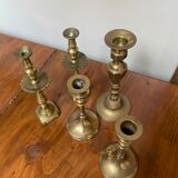 Brass candle holders