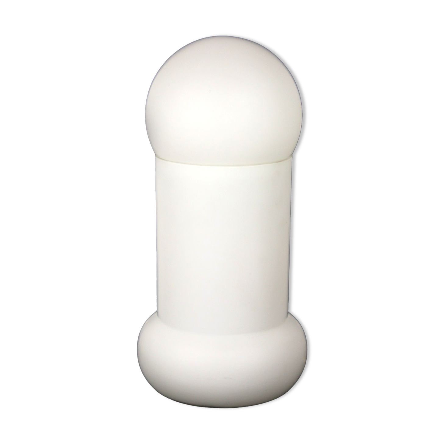 Mid-century glass table lamp from osvětlovací sklo valašské meziříčí, 1970s