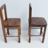 Pair of old vintage brutalist chairs