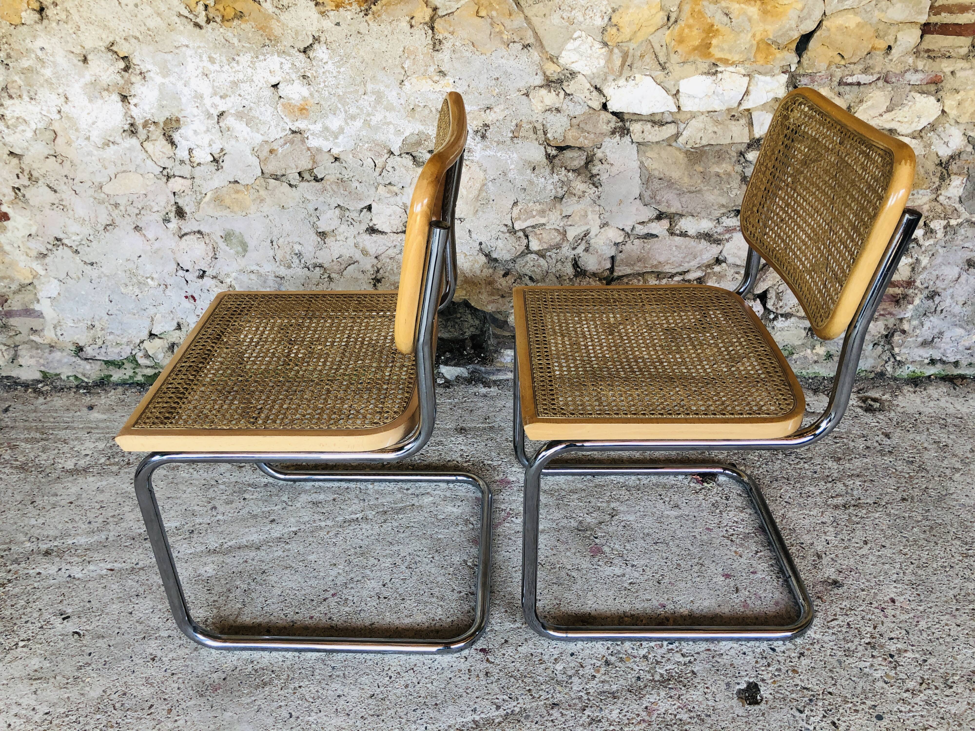 Paire de chaises B32, par Marcel Brauer années 70/80