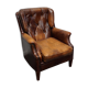 Fauteuil club vintage hollandais en cuir