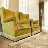 Set of 2 vintage club chairs / armchairs / individual armchairs