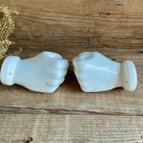 Pair of "hands" candlesticks