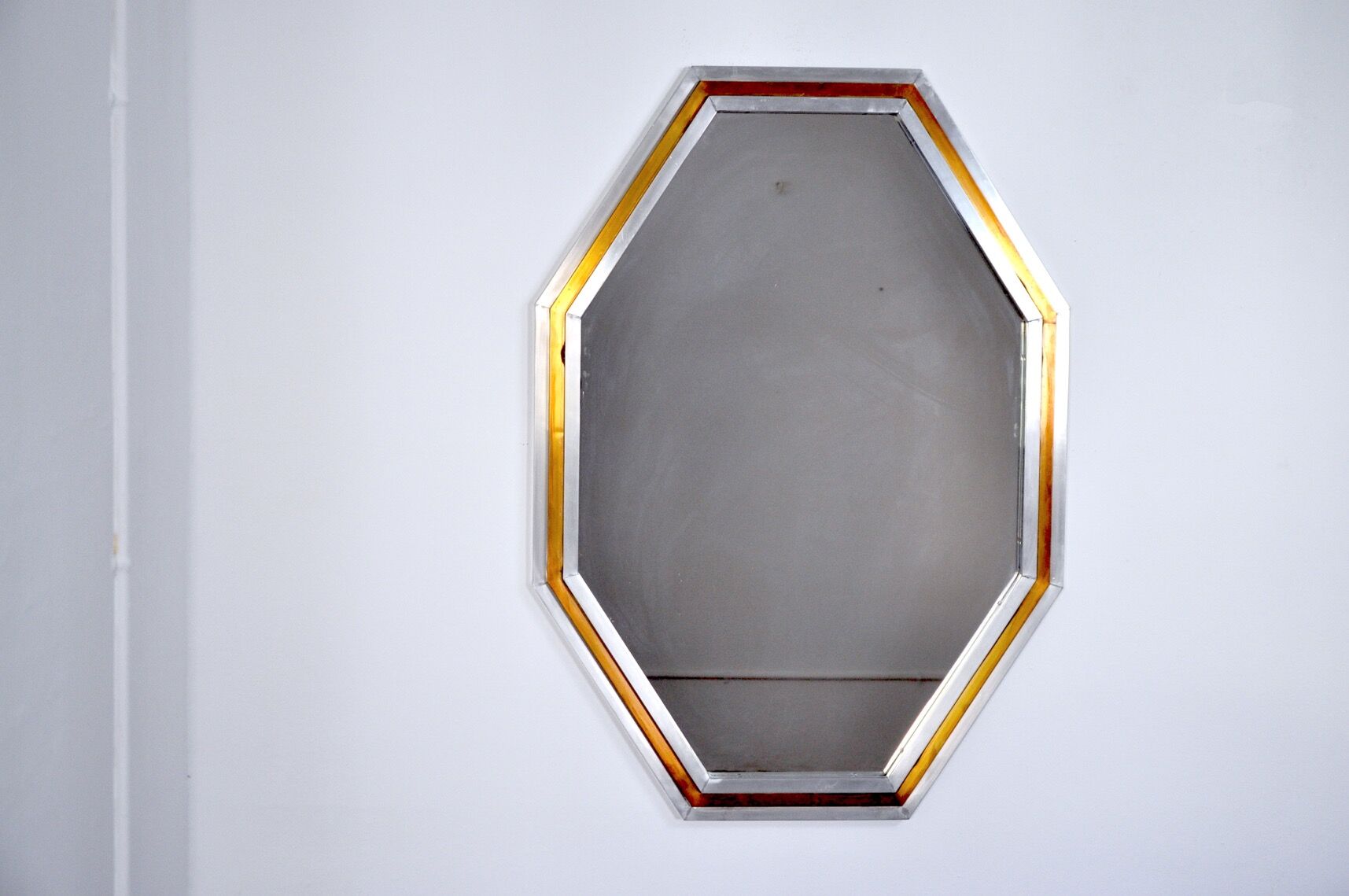 Octagonal mirror by Romeo Regga, Italy, 1970