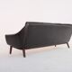 Mid-Century Teak and Leather 4-Seater Sofa by Svane Ekornes, 1960s