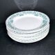 Moulin des Loups & Hamage set of 11 flat plates Ancient Athens in earthenware 1900