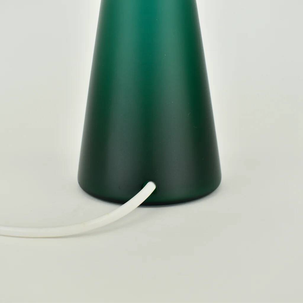 Lampe de table en verre de Murano du milieu du siècle