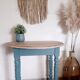 Console small renovated solid wood desk