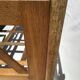 Child bed solid wood spindle feet 60's crosses